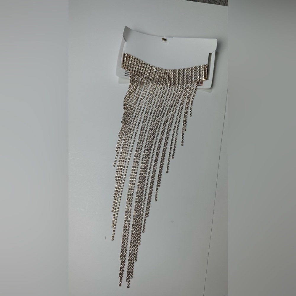 New Silver Choker Style Chandelier Necklace